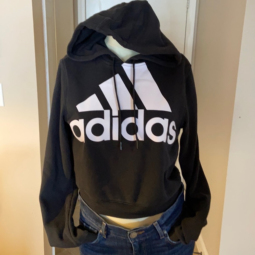 black adidas hoodie